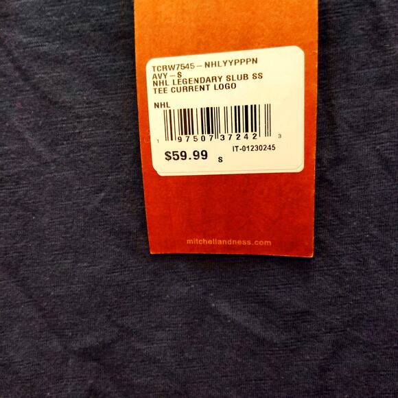 Seattle Kraken Shirt Men's Small Navy Blue Mitchell & Ness NHL Ice Hockey Sports - Picture 7 of 9